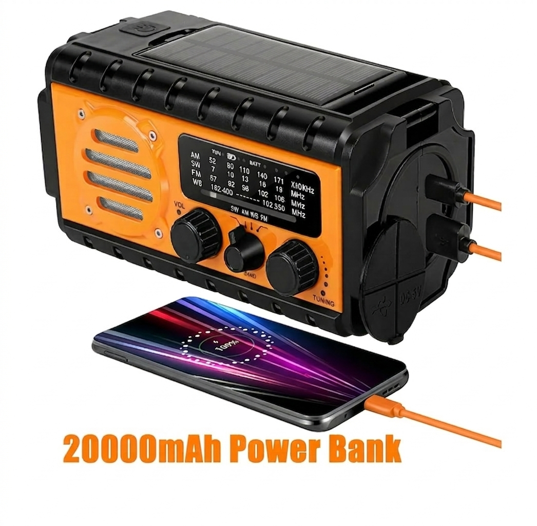 20000mAh Emergency Solar Radio