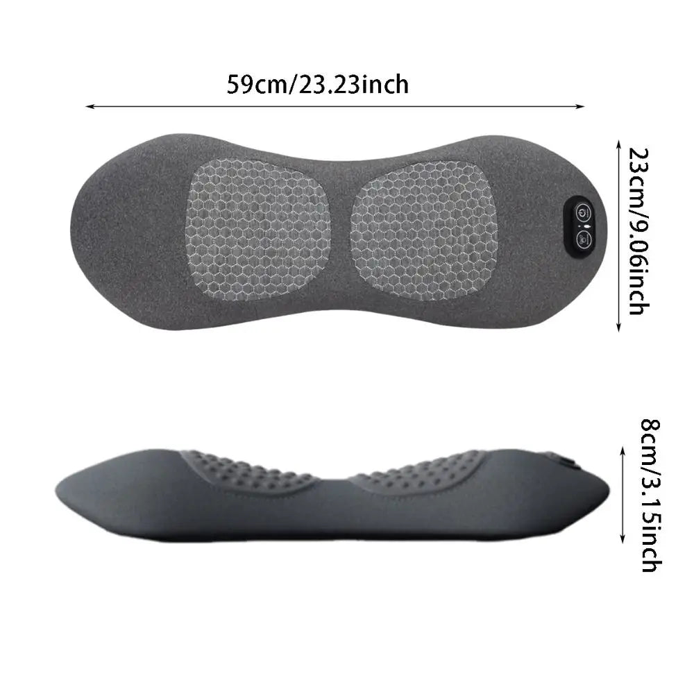 Heating Function 3-in-1 Back Massager Vibrating Massage Multi-functional Electric Lumbar Support Pillow