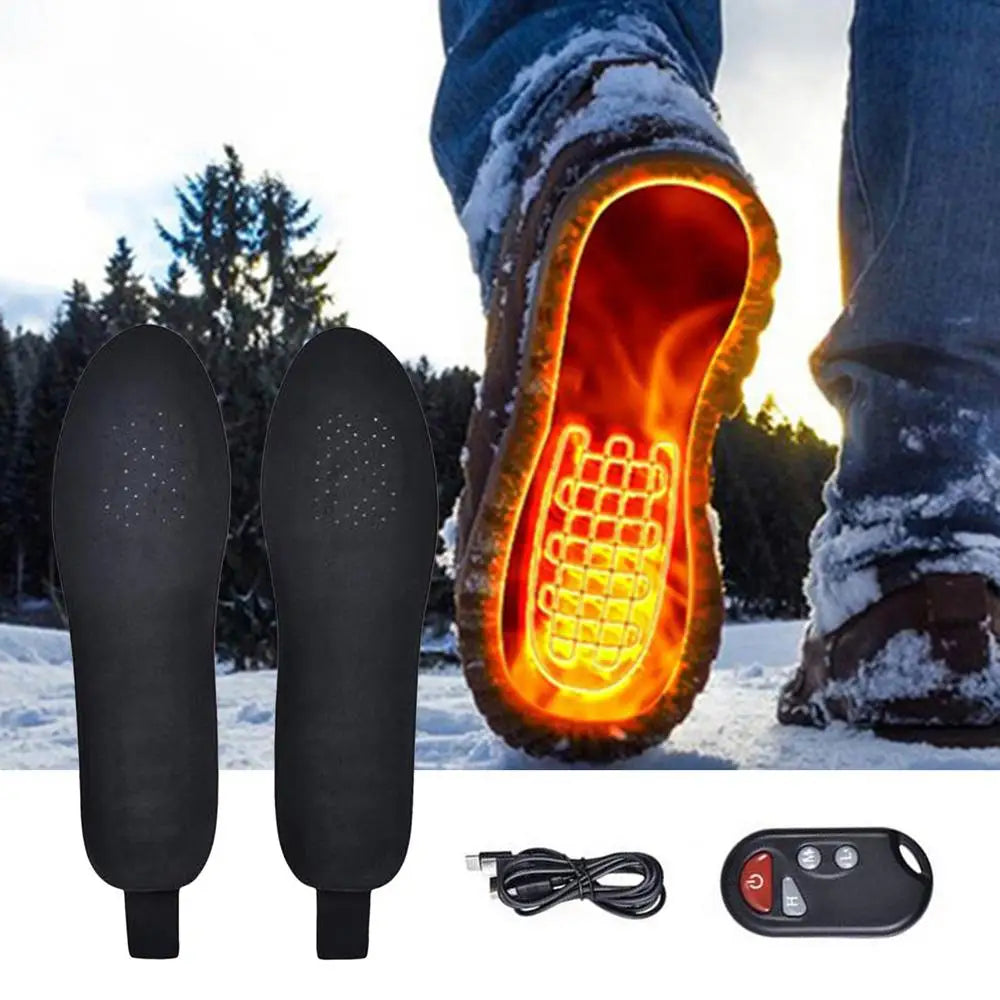 Battery Rechargeable Heating Insoles Long-lasting Heated Insoles  Electric Heated Insoles with Remote Control Heated Insoles
