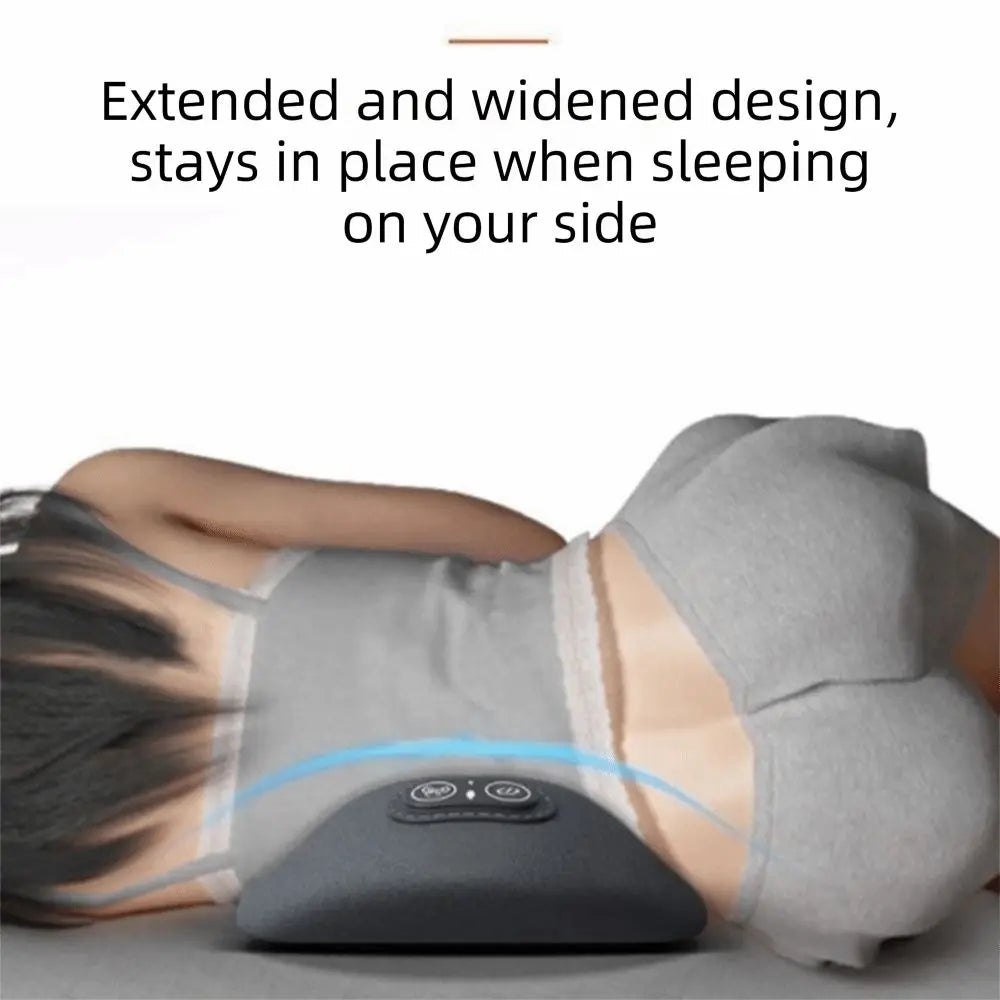 Heating Function 3-in-1 Back Massager Vibrating Massage Multi-functional Electric Lumbar Support Pillow